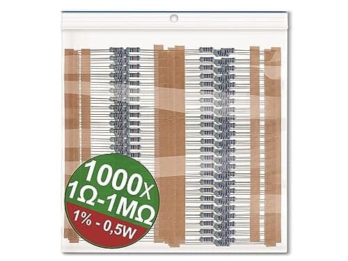 Quadrios 22P083 sortiment af metalfilmmodstande aksialt kablet 0,5 W 1% 1 sæt (22P083)