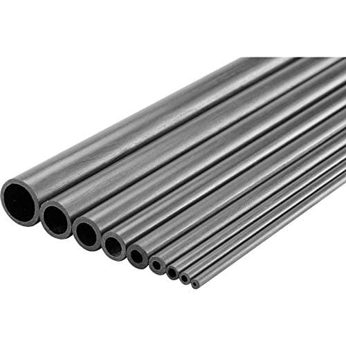 Kulstofrør (Ø x L) 2,5 mm x 1000 mm Indvendig diameter: 1,5 mm 1 stk.