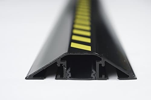 Kabelbro aluminium sort/gul 2m (47765)