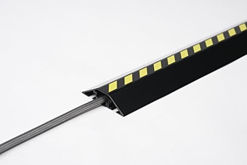 Kabelbro aluminium sort/gul 2m (47765)
