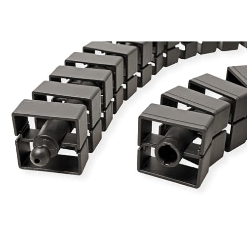 Bachmann KABELSLANGE Quadro - Fleksibel kabellinje - 1 m - Sort