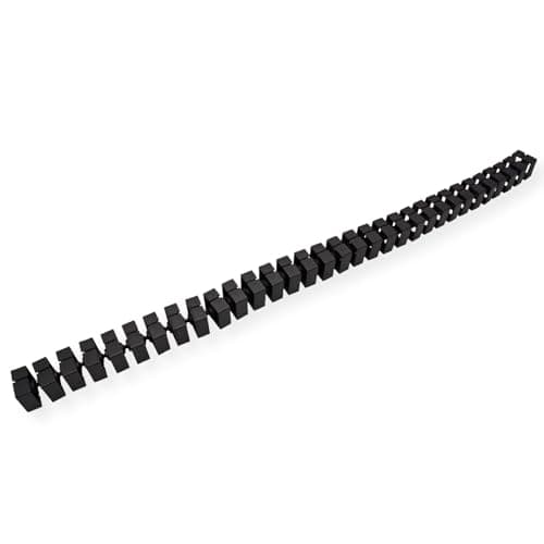 Bachmann KABELSLANGE Quadro - Fleksibel kabellinje - 1 m - Sort