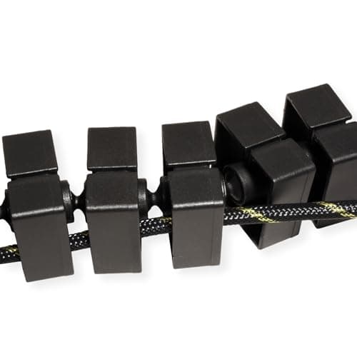 Bachmann KABELSLANGE Quadro - Fleksibel kabellinje - 1 m - Sort