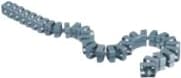 Bachmann KABELSLANGE Quadro - Fleksibel kabellinje - 1 m - Sort