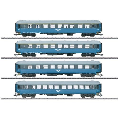 Märklin 43787 H0 Sæt med 4 personbiler B1 fra SJ (43787) Blå