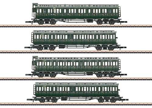 Märklin 87565 Z Sæt med 4 DB passagervogne (87565) Grøn