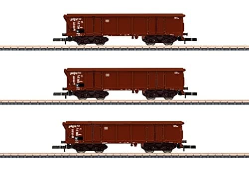 Märklin 86682 Z sæt med 3 rulletagsvogne Tams 886 fra DB (86682) Brun