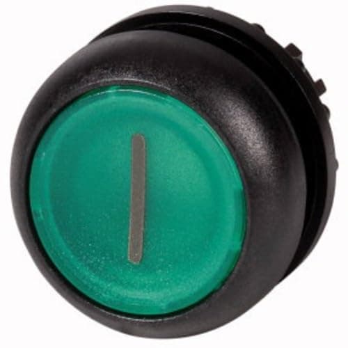 Eaton Electric GmbH belyst trykknap flad grøn påskrevet. M22S-DL-G-X1 (216939)
