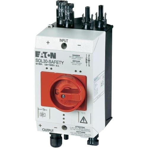 Eaton 144122 SOL30-SAFETY/2MC4-U(230V50HZ) brandvæsenafbryder 1000V 1 stk.