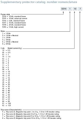 5SY6103-7 Afbryder 1 stk (5SY61037)