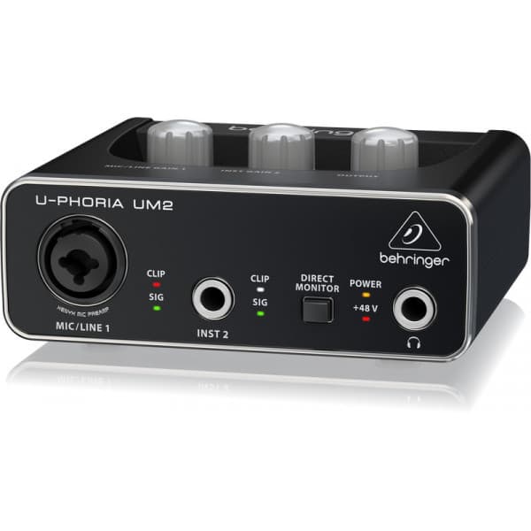 Behringer U-Phoria UM2 ljudkort till USB-porten