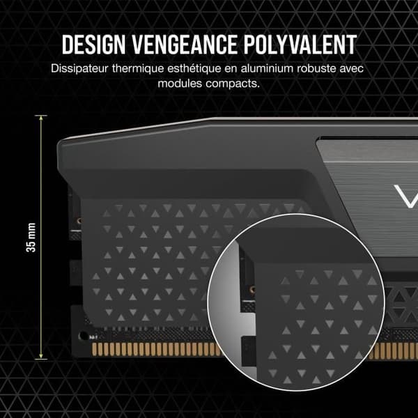 CORSAIR Vengeance 16GB 1x16GB - DDR5 5200MHz - CAS40 - musta (CMK16GX5M1B5200C40)