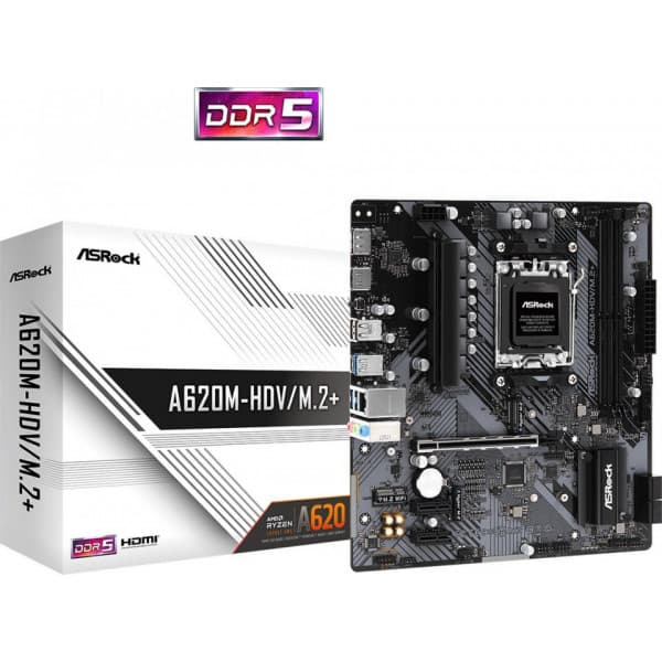 ASRock A620M-HDV/M.2+ mATX-emolevy