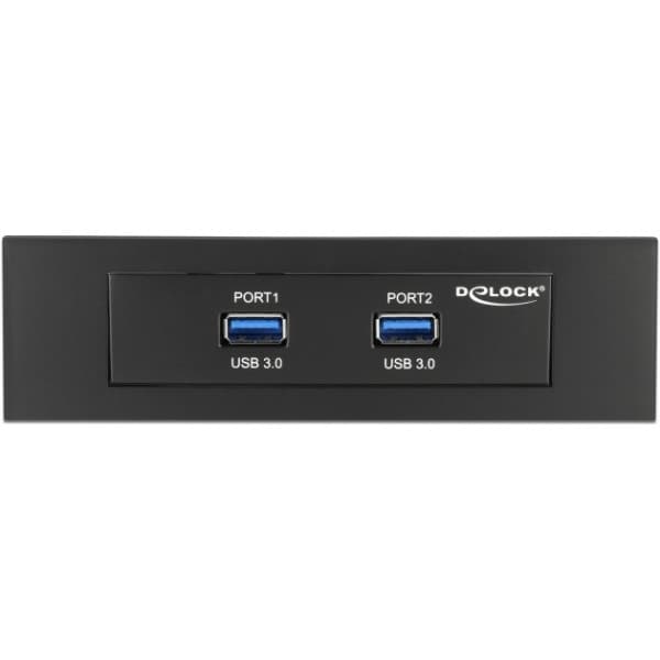 Delock USB 3.0 etupaneeli, musta