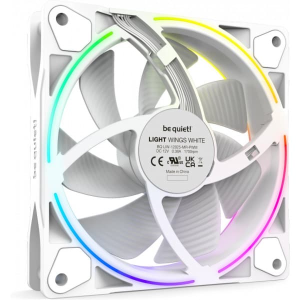 be quiet! Light Wings PWM-fläktset, 120 mm, 3-pack, vit