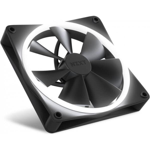 NZXT F140 RGB PWM-fläkt, 140 mm, svart
