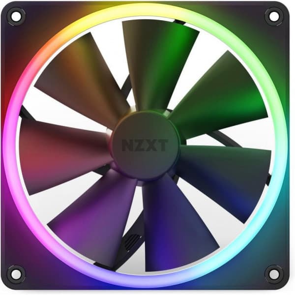 NZXT F140 RGB PWM-fläkt, 140 mm, svart