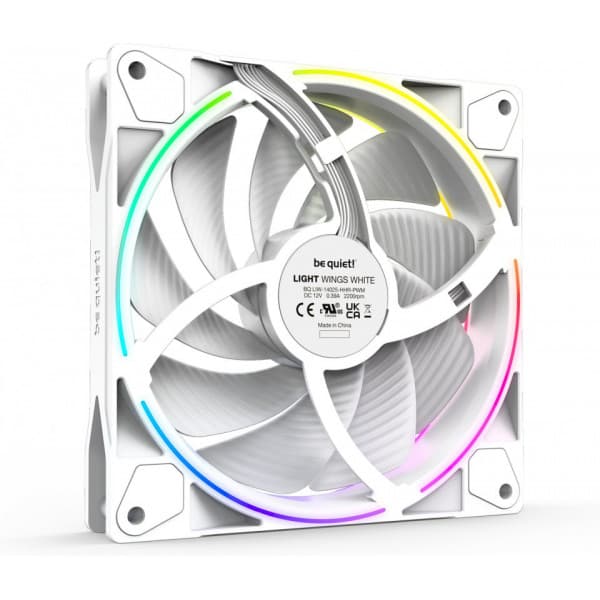 be quiet! Light Wings PWM high-speed ventilator pakke, 140 mm, 3-pack, hvid