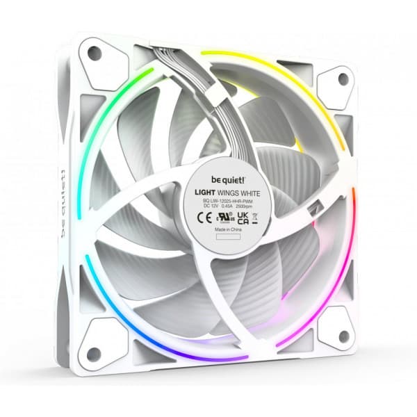 be quiet! Light Wings PWM high-speed fläktuppsättning, 120 mm, 3-pack, vit