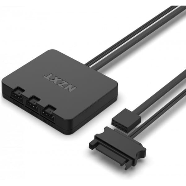 NZXT F140 RGB PWM Twin Pack -fläkt, 140 mm, vit, dubbel förpackning