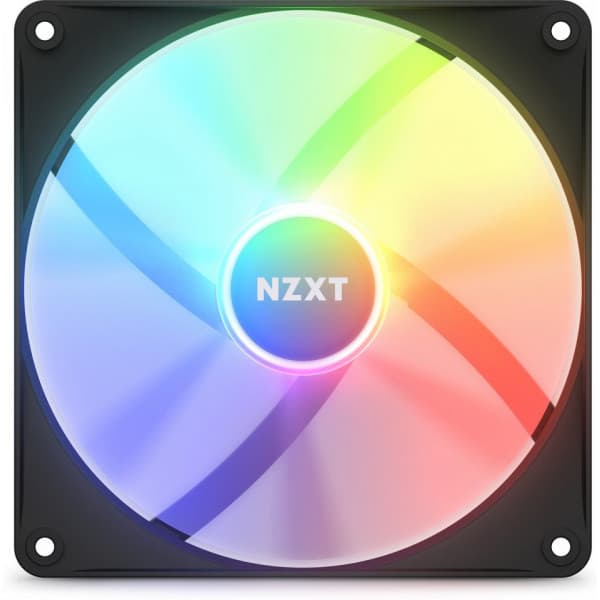 NZXT F140 RGB Core-ventilator, 140 mm, sort Sort