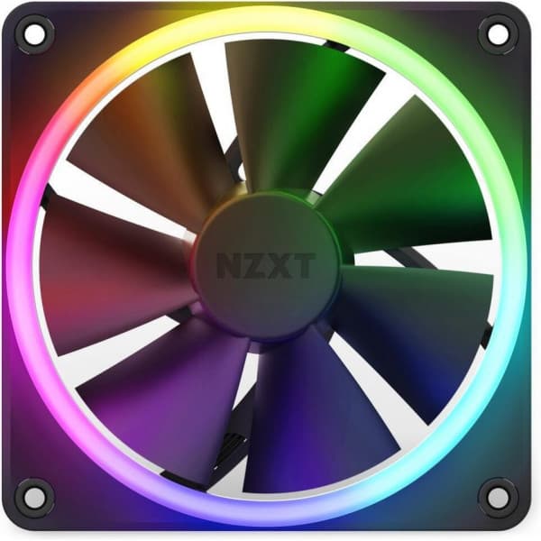 NZXT F120 RGB PWM-fläkt, 120 mm, svart