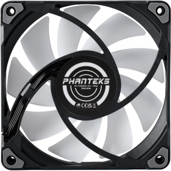 Phanteks M25-120 D-RGB PWM -blæser, sort, 120 mm