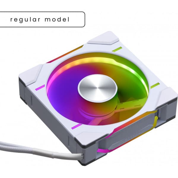 Phanteks D30-120 D-RGB PWM -fläkt, vit, 120 mm Vit