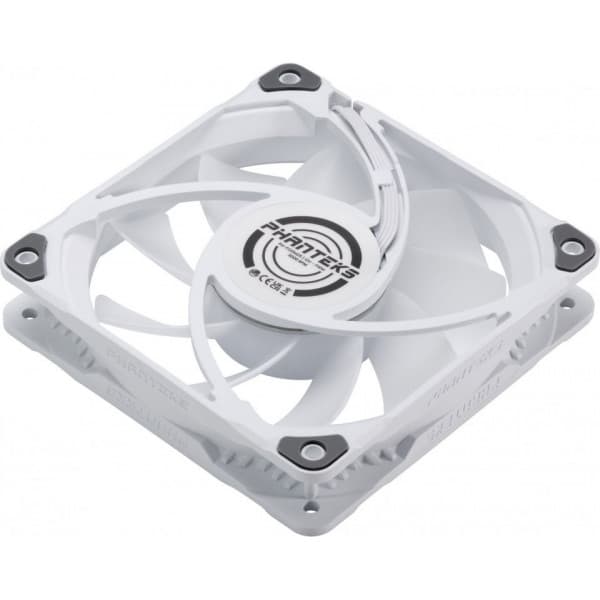 Phanteks M25-120 D-RGB PWM -ventilator, hvid, 120 mm