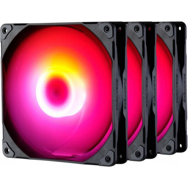 Phanteks M25-140 D-RGB PWM -ventilator, sort, 140 mm, 3 stk. Sort