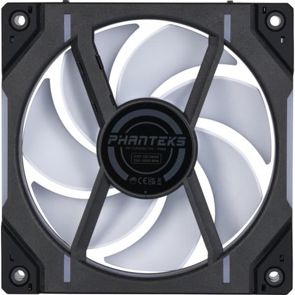 Phanteks D30-120 D-RGB PWM -tuuletin, musta, 120 mm, 3 kpl