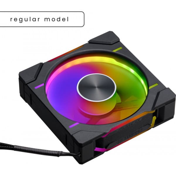 Phanteks D30-120 D-RGB PWM -tuuletin, musta, 120 mm, 3 kpl