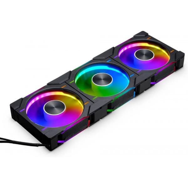 Phanteks D30-120 D-RGB PWM -tuuletin, musta, 120 mm, 3 kpl musta