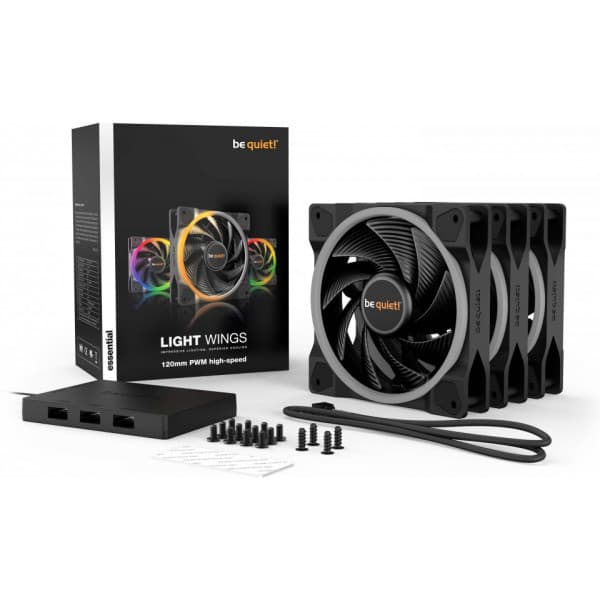 be quiet! Light Wings PWM high-speed fläktpaket, 120 mm, 3-pack