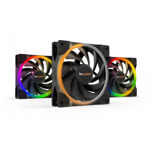 be quiet! Light Wings PWM high-speed fläktpaket, 120 mm, 3-pack Svart