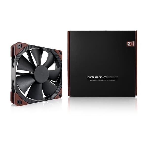 Noctua NF-F12 IndustrialPPC 2000 PWM -120 mm fläkt Svart, Brun