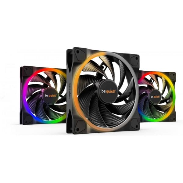be quiet! Light Wings PWM-fläktpaket, 140 mm, 3-pack Svart