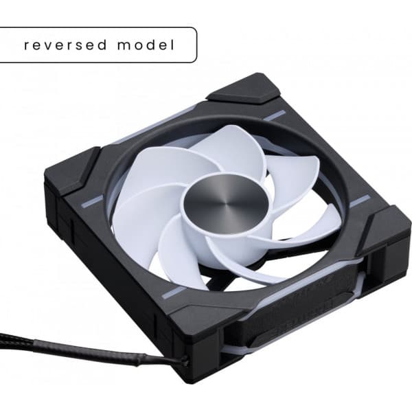 Phanteks D30-120 Omvendt Luftstrøms D-RGB PWM Blæser, sort, 120 mm, 3 stk.