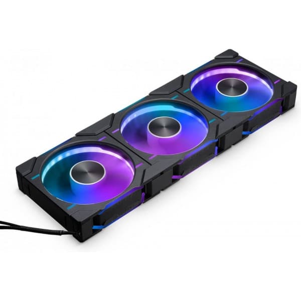 Phanteks D30-120 Omvendt Luftstrøms D-RGB PWM Blæser, sort, 120 mm, 3 stk. Sort
