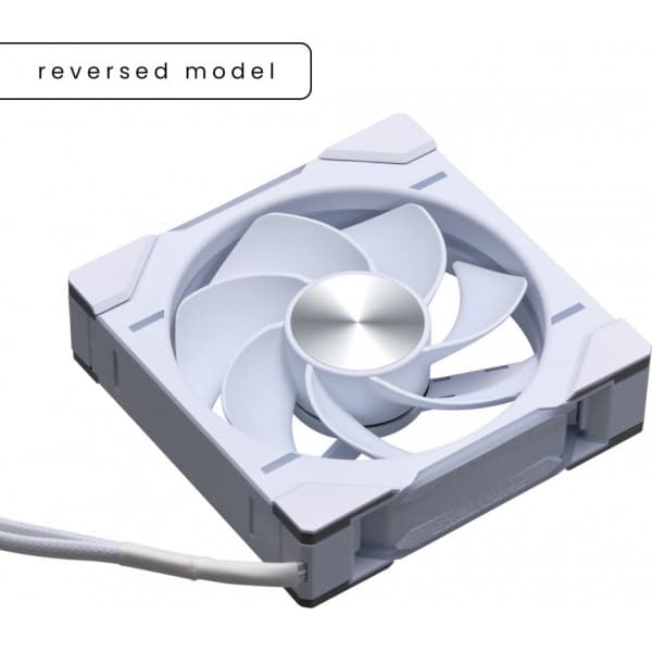 Phanteks D30-120 Reversed Airflow D-RGB PWM ventilator, hvid, 120 mm, 3 stk.