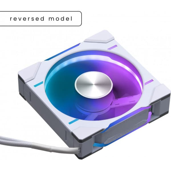 Phanteks D30-120 Reversed Airflow D-RGB PWM ventilator, hvid, 120 mm, 3 stk.