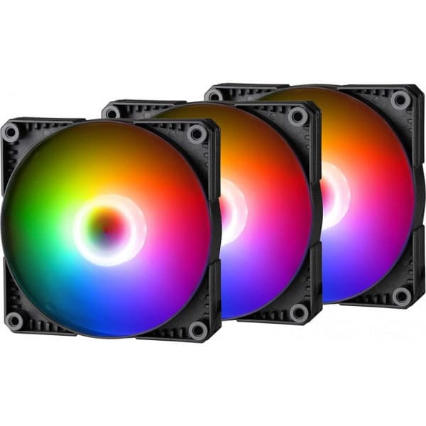 Phanteks PH-F120SK D-RGB PWM-fläkt, 120 mm, 3-pack Svart, Vit