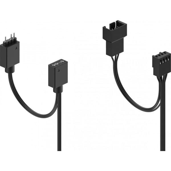 Fractal Design Aspect 12 RGB PWM -tuuletinpakkaus, 120 mm, musta, 3-pack