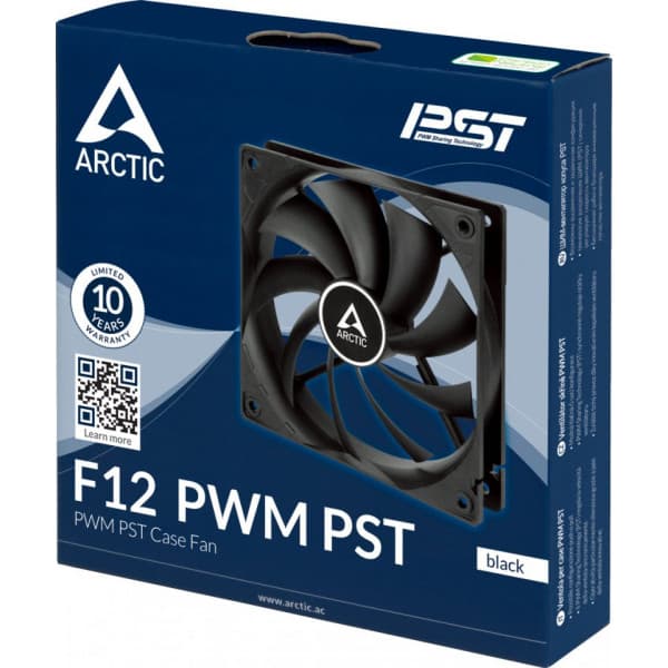 Arctic F12 PWM PST -fläkt, 120 mm, svart