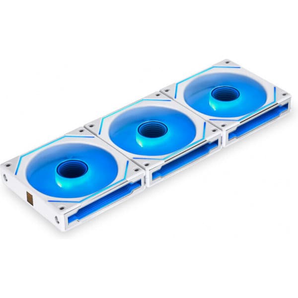Lian Li UNI FAN SL-INF 120 ARGB PWM -fläktförpackning, 120 mm, 3-pack, vit Vit