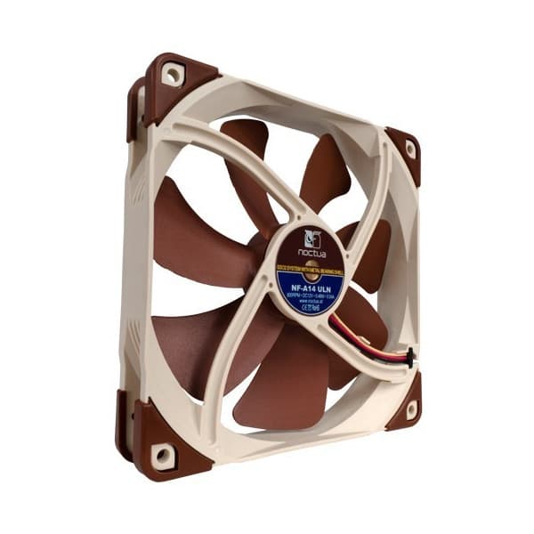 Noctua NF-A14 ULN -kotelotuuletin, 140 mm Beige, Ruskea
