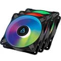 Miniatyrbild 1 av 3: Arctic P12 PWM PST A-RGB -fläktförpackning, 120 mm, svart, 3-pack