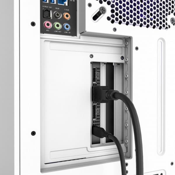 NZXT Vertikal GPU-monteringskit - monteringsram för grafikkort, vit