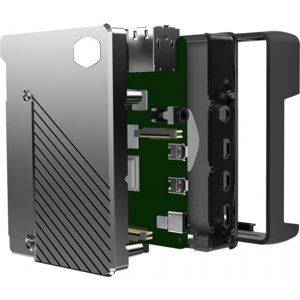 Cooler Master PI Case 40 V2 -chassi, metallgrå/svart