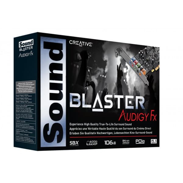 Creative Sound Blaster Audigy FX ljudkort till PCIe-gränssnittet